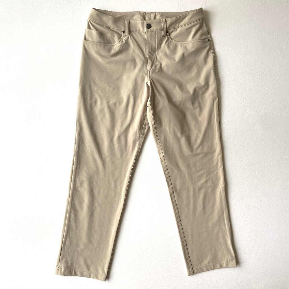 Lululemon ABC Classic-Fit Pant 32" Warpstream Men's Size 32 Raw Linen